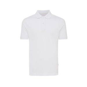 Polo en coton piqué et recyclé IQONIQ Yosemite blanc personnalisable – réf. T9200.004.M