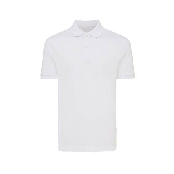 Polo en coton piqué et recyclé IQONIQ Yosemite blanc personnalisable – réf. T9200.004.M