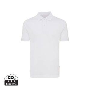 Polo en coton piqué et recyclé IQONIQ Yosemite blanc personnalisable – réf. T9200.004.XXL