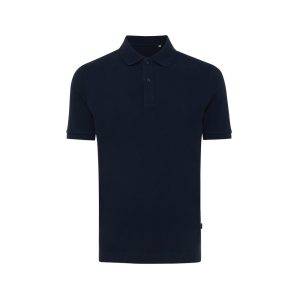 Polo en coton piqué et recyclé IQONIQ Yosemite bleu personnalisable – réf. T9200.002.5XL