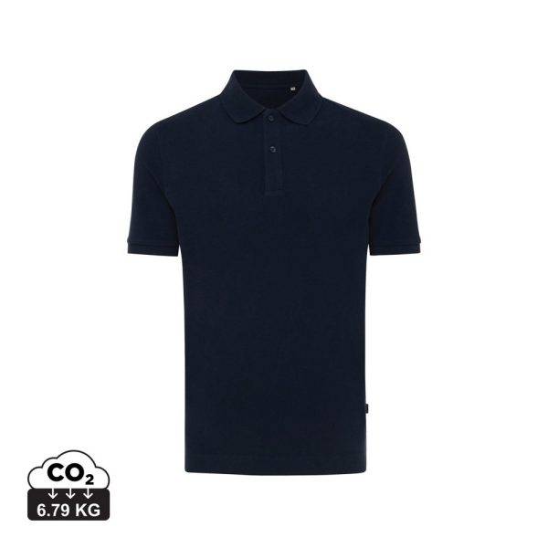Polo en coton piqué et recyclé IQONIQ Yosemite bleu personnalisable – réf. T9200.002.XS