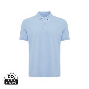 Polo en coton piqué et recyclé IQONIQ Yosemite bleu personnalisable – réf. T9200.022.XL