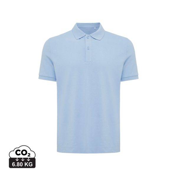 Polo en coton piqué et recyclé IQONIQ Yosemite bleu personnalisable – réf. T9200.022.XL