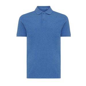 Polo en coton piqué et recyclé IQONIQ Yosemite bleu personnalisable – réf. T9200.024.4XL