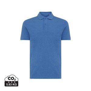 Polo en coton piqué et recyclé IQONIQ Yosemite bleu personnalisable – réf. T9200.024.XXS