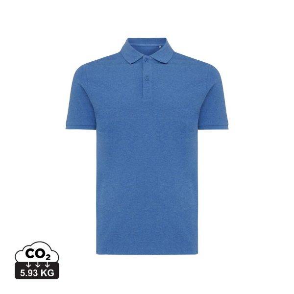 Polo en coton piqué et recyclé IQONIQ Yosemite bleu personnalisable – réf. T9200.024.XXS
