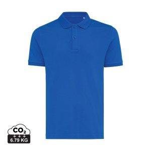 Polo en coton piqué et recyclé IQONIQ Yosemite bleu personnalisable – réf. T9200.025.XXS
