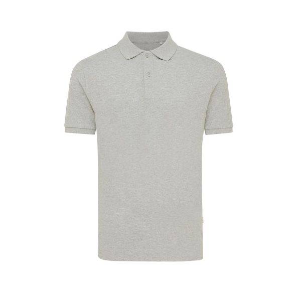 Polo en coton piqué et recyclé IQONIQ Yosemite gris personnalisable – réf. T9200.013.M