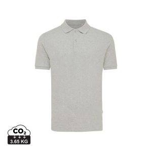 Polo en coton piqué et recyclé IQONIQ Yosemite gris personnalisable – réf. T9200.013.XS
