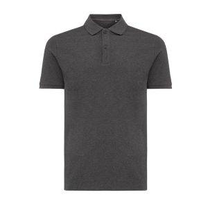 Polo en coton piqué et recyclé IQONIQ Yosemite gris personnalisable – réf. T9200.014.XXXL