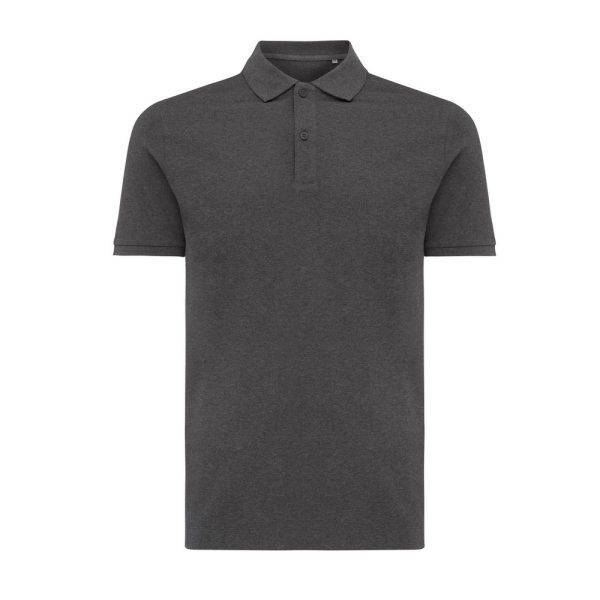 Polo en coton piqué et recyclé IQONIQ Yosemite gris personnalisable – réf. T9200.014.XXXL