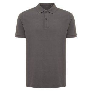 Polo en coton piqué et recyclé IQONIQ Yosemite gris personnalisable – réf. T9200.019.L