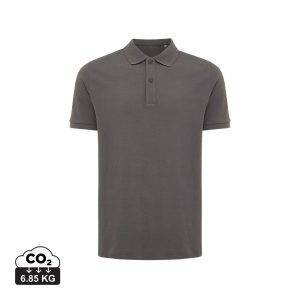 Polo en coton piqué et recyclé IQONIQ Yosemite gris personnalisable – réf. T9200.019.XL