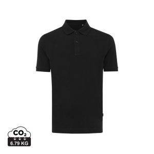 Polo en coton piqué et recyclé IQONIQ Yosemite noir personnalisable – réf. T9200.001.XS