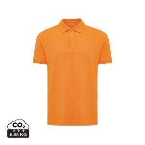 Polo en coton piqué et recyclé IQONIQ Yosemite orange personnalisable – réf. T9200.044.S
