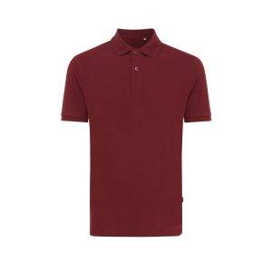 Polo en coton piqué et recyclé IQONIQ Yosemite rouge personnalisable – réf. T9200.007.M