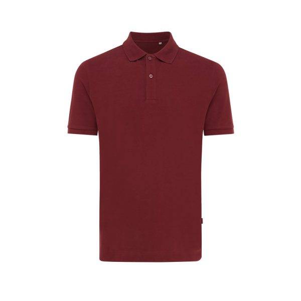 Polo en coton piqué et recyclé IQONIQ Yosemite rouge personnalisable – réf. T9200.007.M