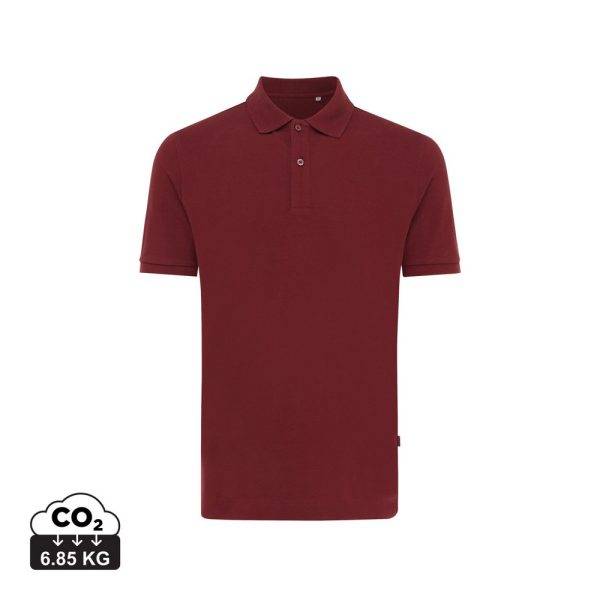 Polo en coton piqué et recyclé IQONIQ Yosemite rouge personnalisable – réf. T9200.007.XXXL