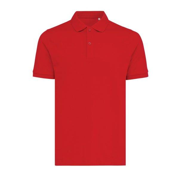 Polo en coton piqué et recyclé IQONIQ Yosemite rouge personnalisable – réf. T9200.029.XL