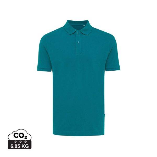 Polo en coton piqué et recyclé IQONIQ Yosemite vert personnalisable – réf. T9200.009.XXL