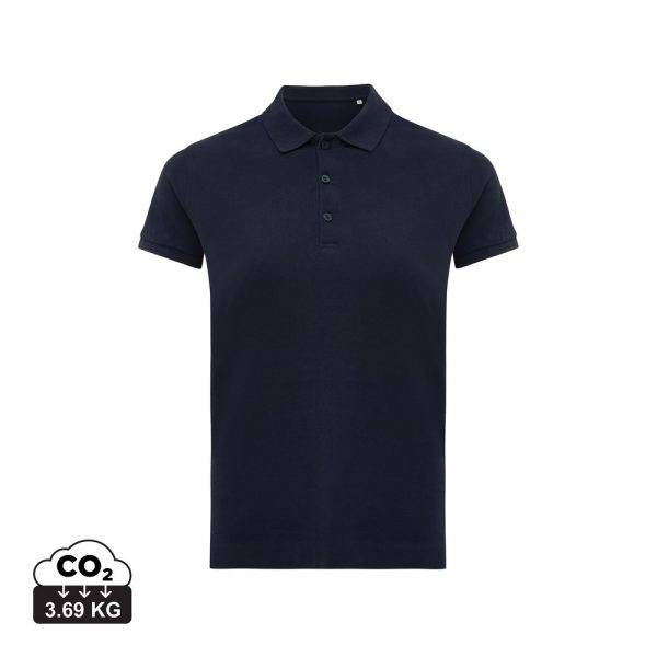 Polo en coton recyclé IQONIQ Yosemite Femme bleu personnalisable – réf. T4200.002.XXS