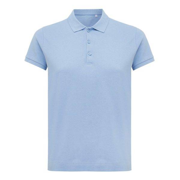 Polo en coton recyclé IQONIQ Yosemite Femme bleu personnalisable – réf. T4200.022.L