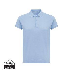 Polo en coton recyclé IQONIQ Yosemite Femme bleu personnalisable – réf. T4200.022.XXL