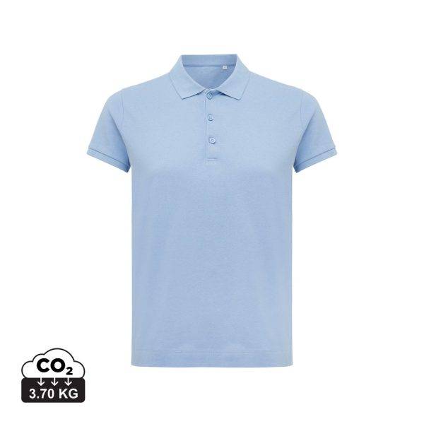 Polo en coton recyclé IQONIQ Yosemite Femme bleu personnalisable – réf. T4200.022.XXL