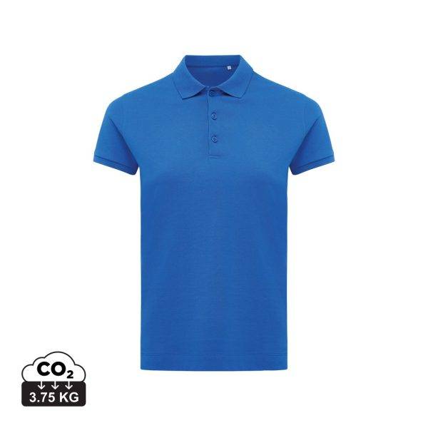 Polo en coton recyclé IQONIQ Yosemite Femme bleu personnalisable – réf. T4200.025.XL