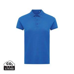 Polo en coton recyclé IQONIQ Yosemite Femme bleu personnalisable – réf. T4200.025.XXS
