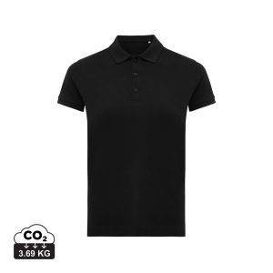 Polo en coton recyclé IQONIQ Yosemite Femme noir personnalisable – réf. T4200.001.S