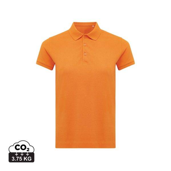 Polo en coton recyclé IQONIQ Yosemite Femme orange personnalisable – réf. T4200.044.M