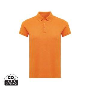 Polo en coton recyclé IQONIQ Yosemite Femme orange personnalisable – réf. T4200.044.XL