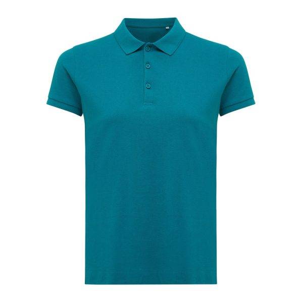 Polo en coton recyclé IQONIQ Yosemite Femme vert personnalisable – réf. T4200.009.L