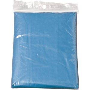 Poncho bleu personnalisable avec logo