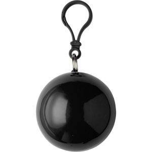 Poncho en boule noir personnalisable avec logo