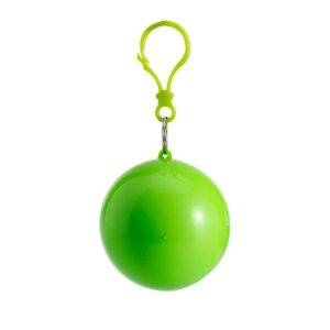Poncho en boule vert claire personnalisable avec logo