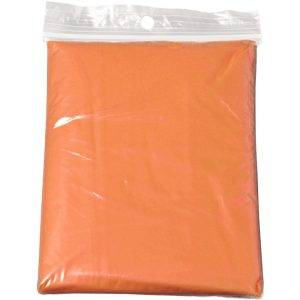 Poncho orange personnalisable avec logo