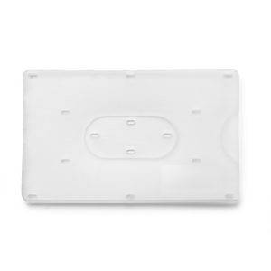 Porte-carte de crédit blanc personnalisable avec logo