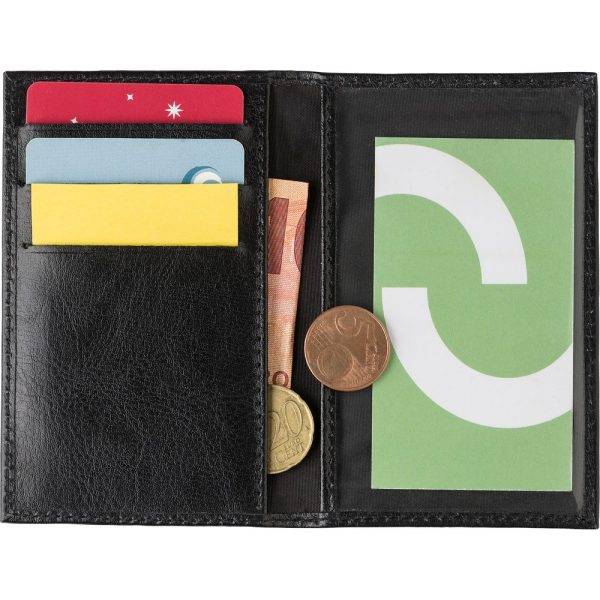 Porte-carte de crédit, coffre-fort RFID noir personnalisable avec logo