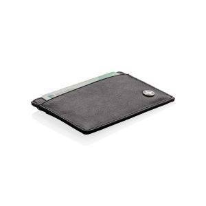 Porte-cartes anti RFID noir personnalisable avec logo
