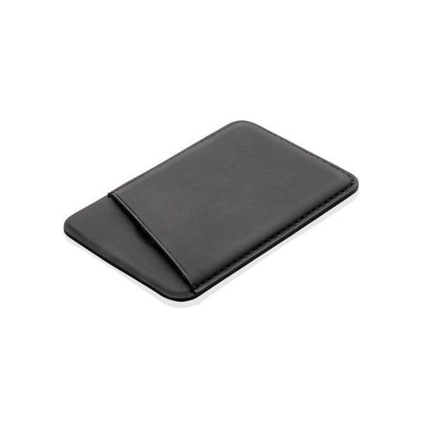 Porte cartes magnétique noir personnalisable avec logo