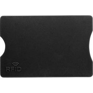 Porte-cartes RFID noir personnalisable avec logo