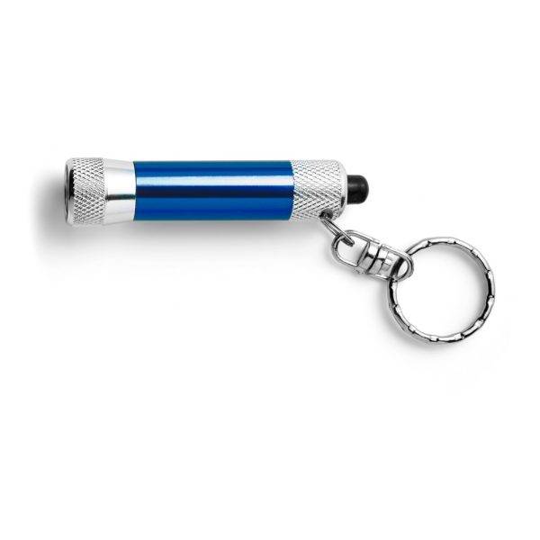 Porte-clés, 1 LED bleu personnalisable avec logo