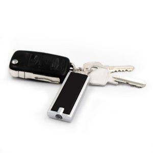 Porte-clés, 1 LED Jesse noir personnalisable avec logo