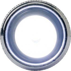 Porte-clés, 1 LED noir personnalisable avec logo