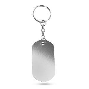 Porte-clés argent personnalisable avec logo