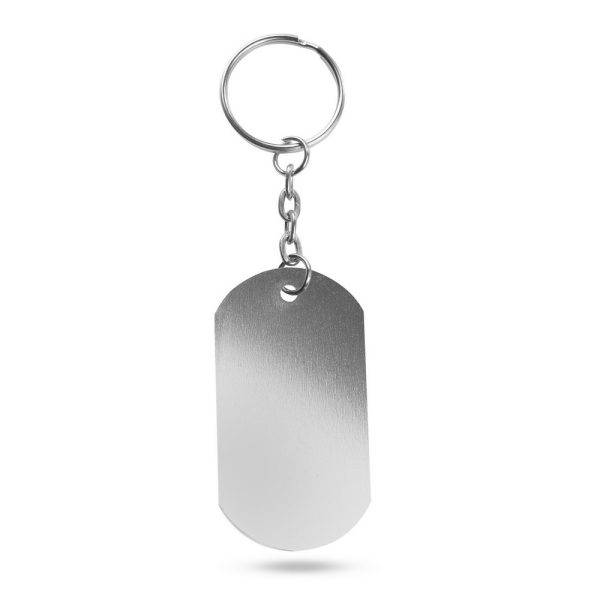 Porte-clés argent personnalisable avec logo