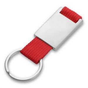 Porte-clés avec bagde en métal | Preston rouge personnalisable