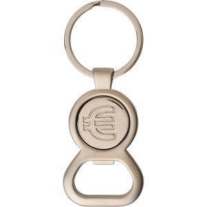 Porte-clés avec jeton charriot et ouvre-bouteilles personnalisable
